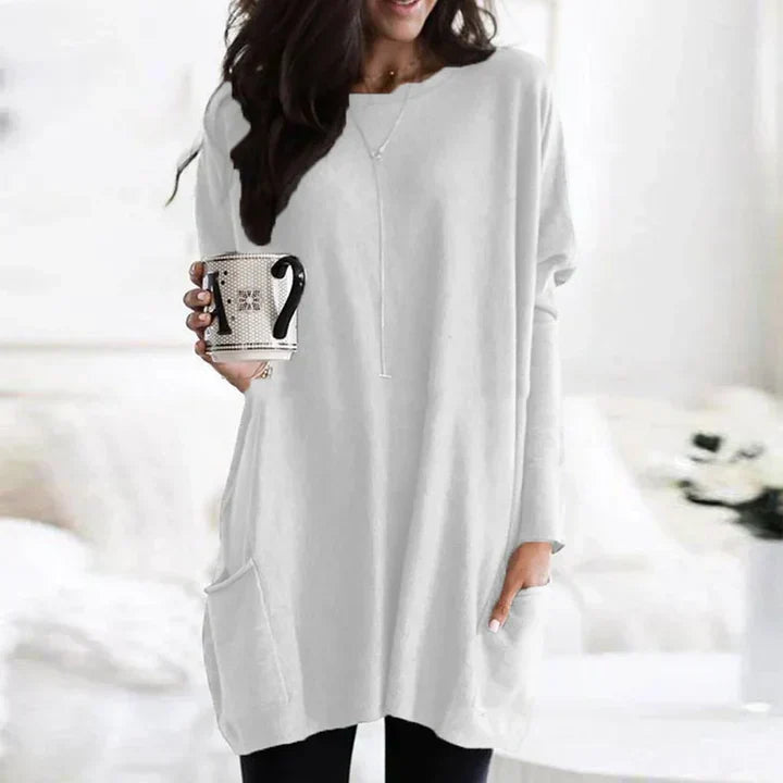ELLE | Long Shirt-Dress with Pockets