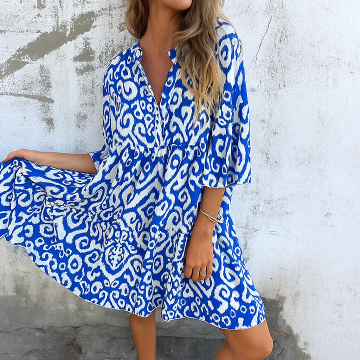 Margriet™ | Elegant dress with V-neck